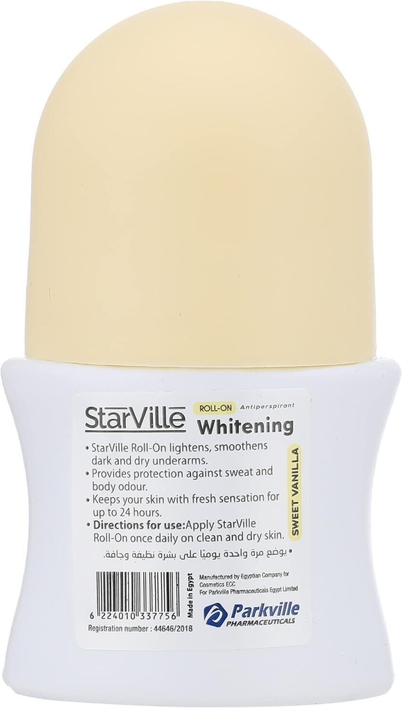 Starville Whitening Roll On Sweet Vanilla 60 ML