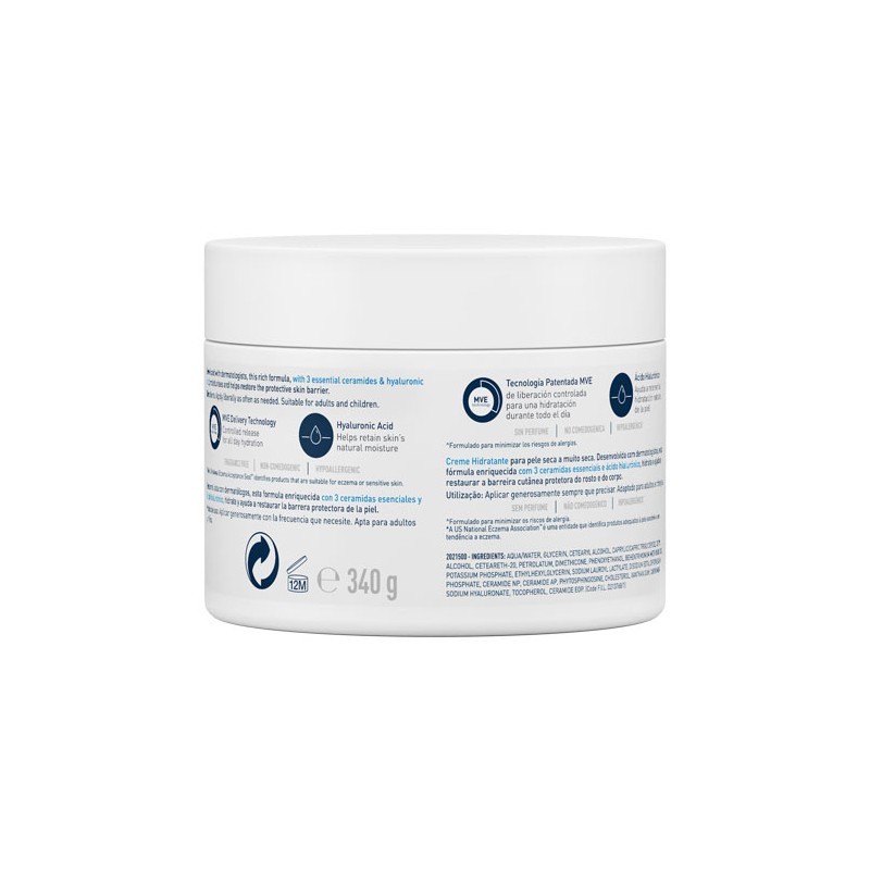 CeraVe Moisturising Cream For Dry To Very Dry Skin 340 gm