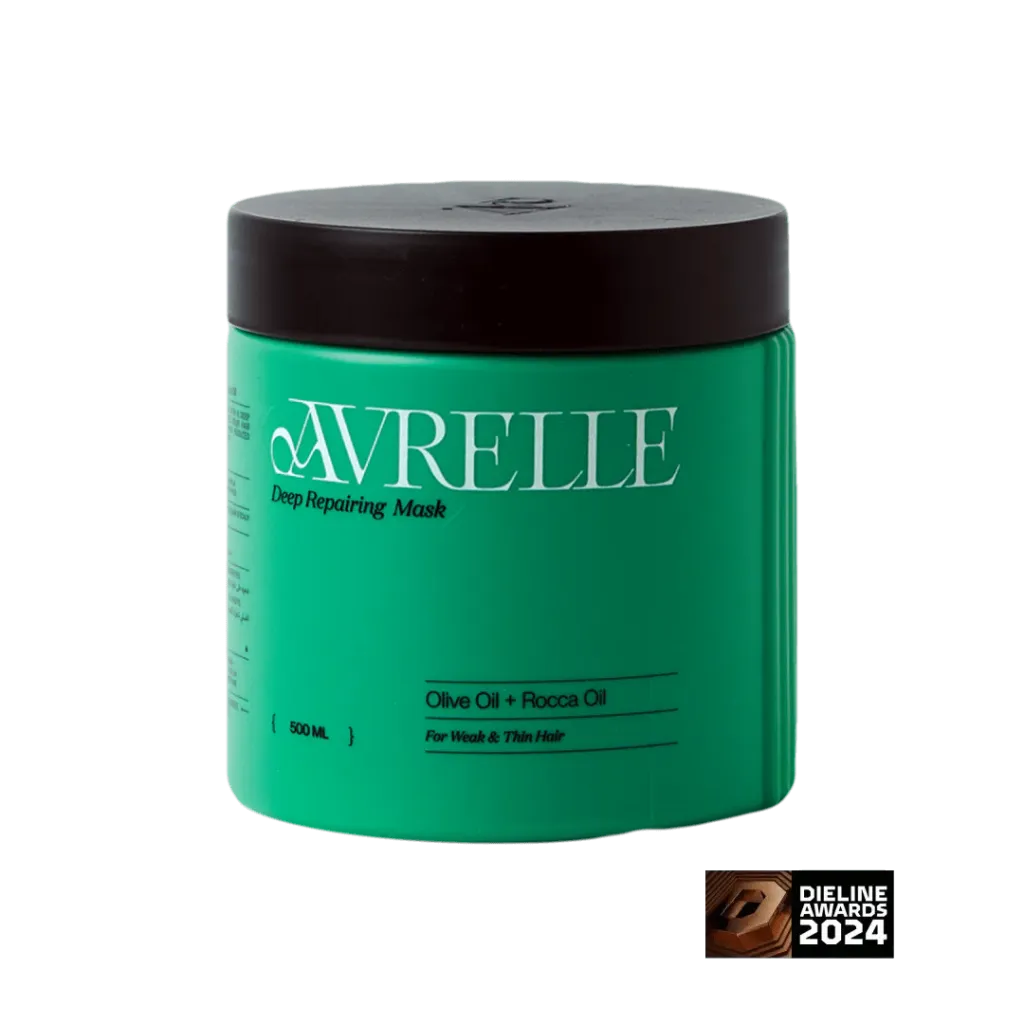 [avrelle-mask-olive500] Avrelle Olive Oil & Rocca Oil Deep Repairing Mask For Weak & Thin Hair (500ML)