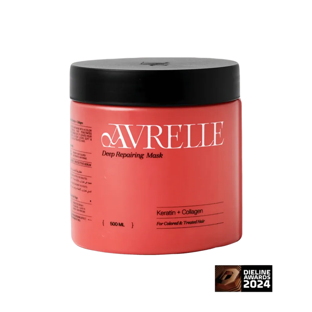 [avrelle-mask-keratin500] اڤريل ماسك بالكيراتين و الكولاجين لترطيب عميق للشعر المصبوغ و المعالج (500 مل)