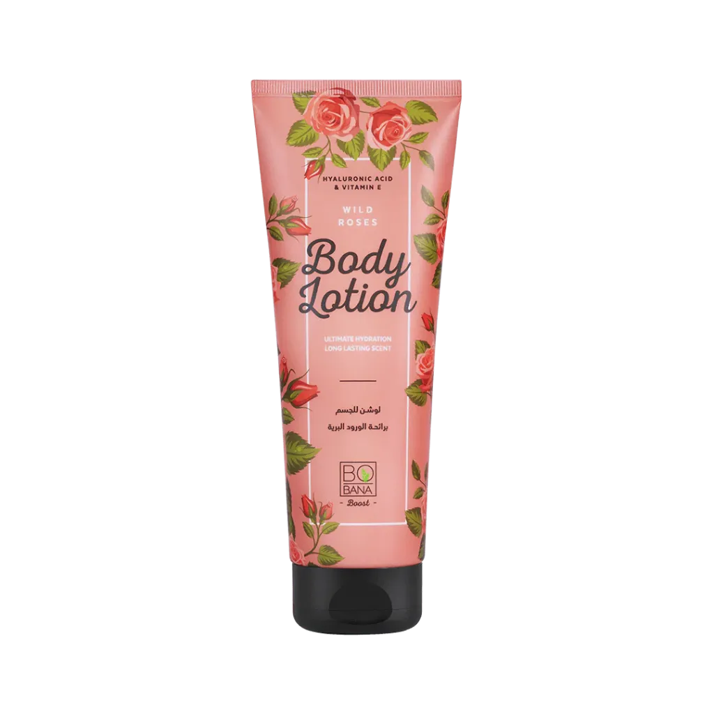[bobana-lotion-roses240] بوبانا لوشن للجسم برائحة الورود البرية 240 مل