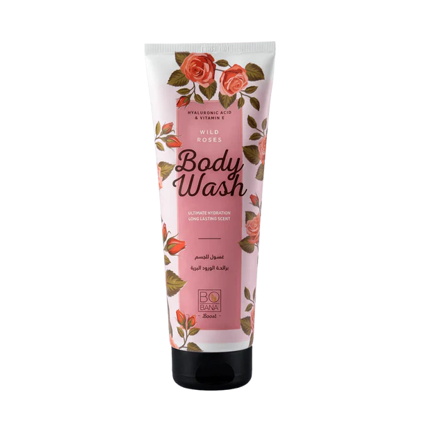 [bobana-cleans-roses240] Bobana Body Wash with Wild Roses 240 ML
