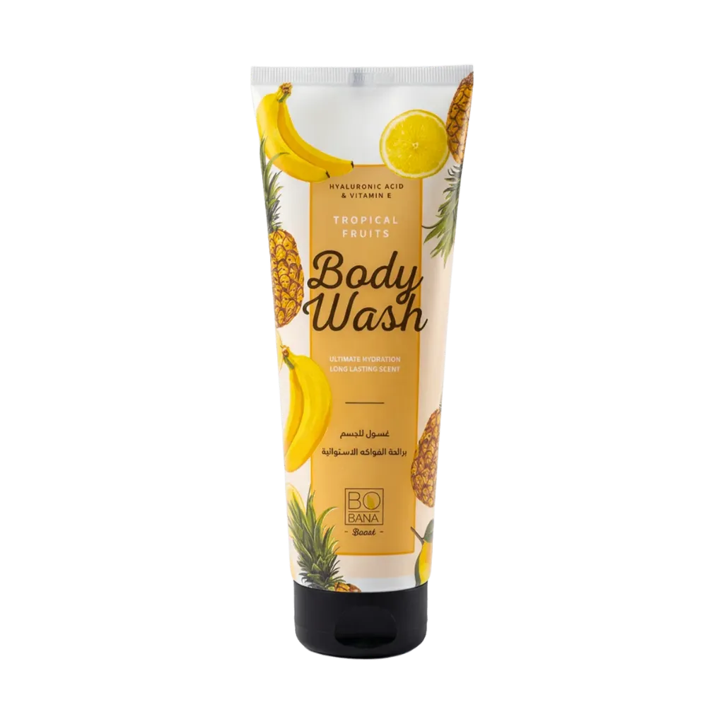 [bobana-cleans-tropical240] بوبانا غسول للجسم برائحة الفواكه الإستوائية 240 مل