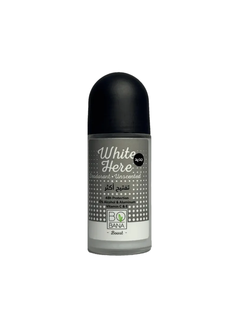 [bobana-roll-unscented50] Bobana "White Here" Unscented Deodorant 50 ML