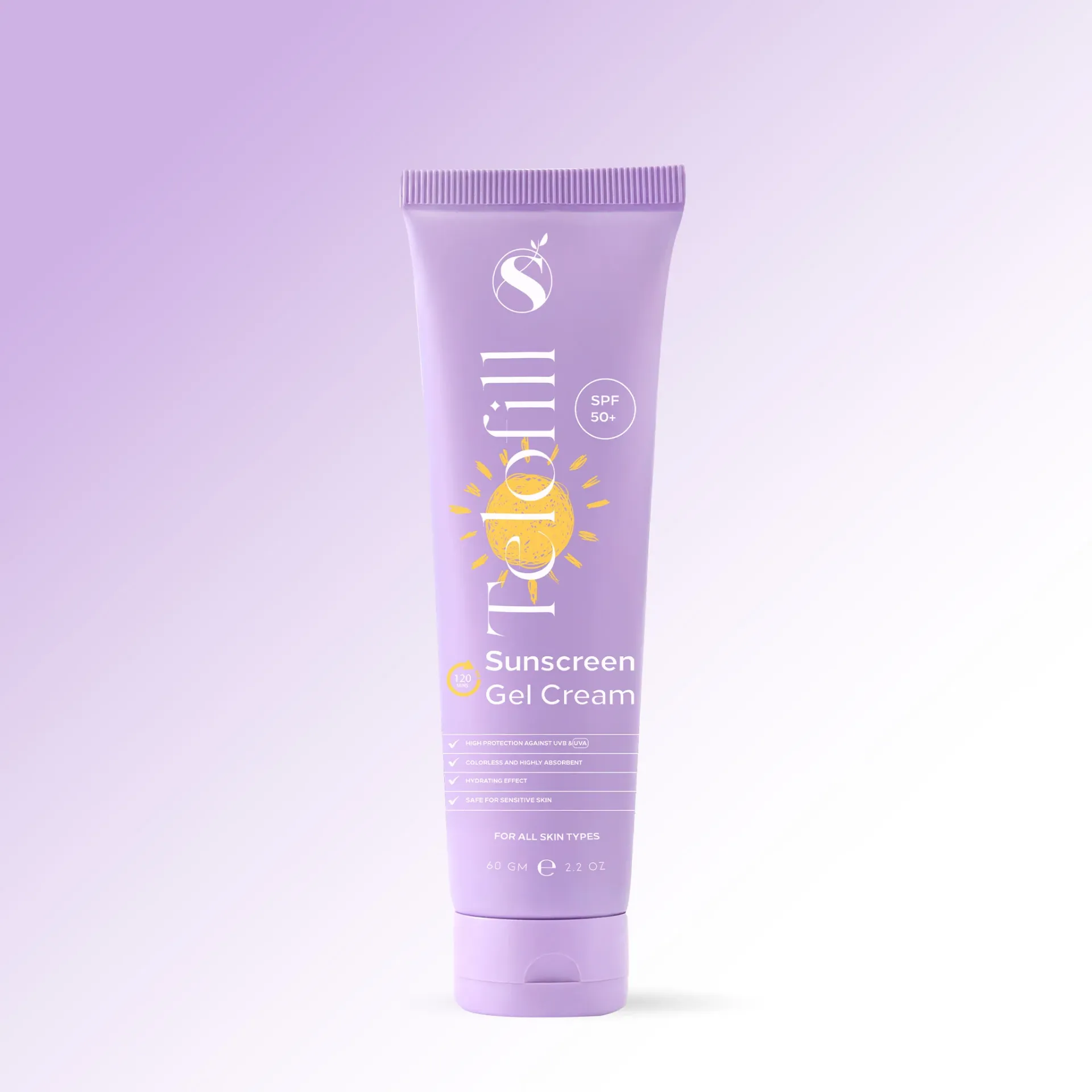 [telofill-sunscreen-gel60] Telofill Sunscreen Gel Cream SPF 50 (60 gm)
