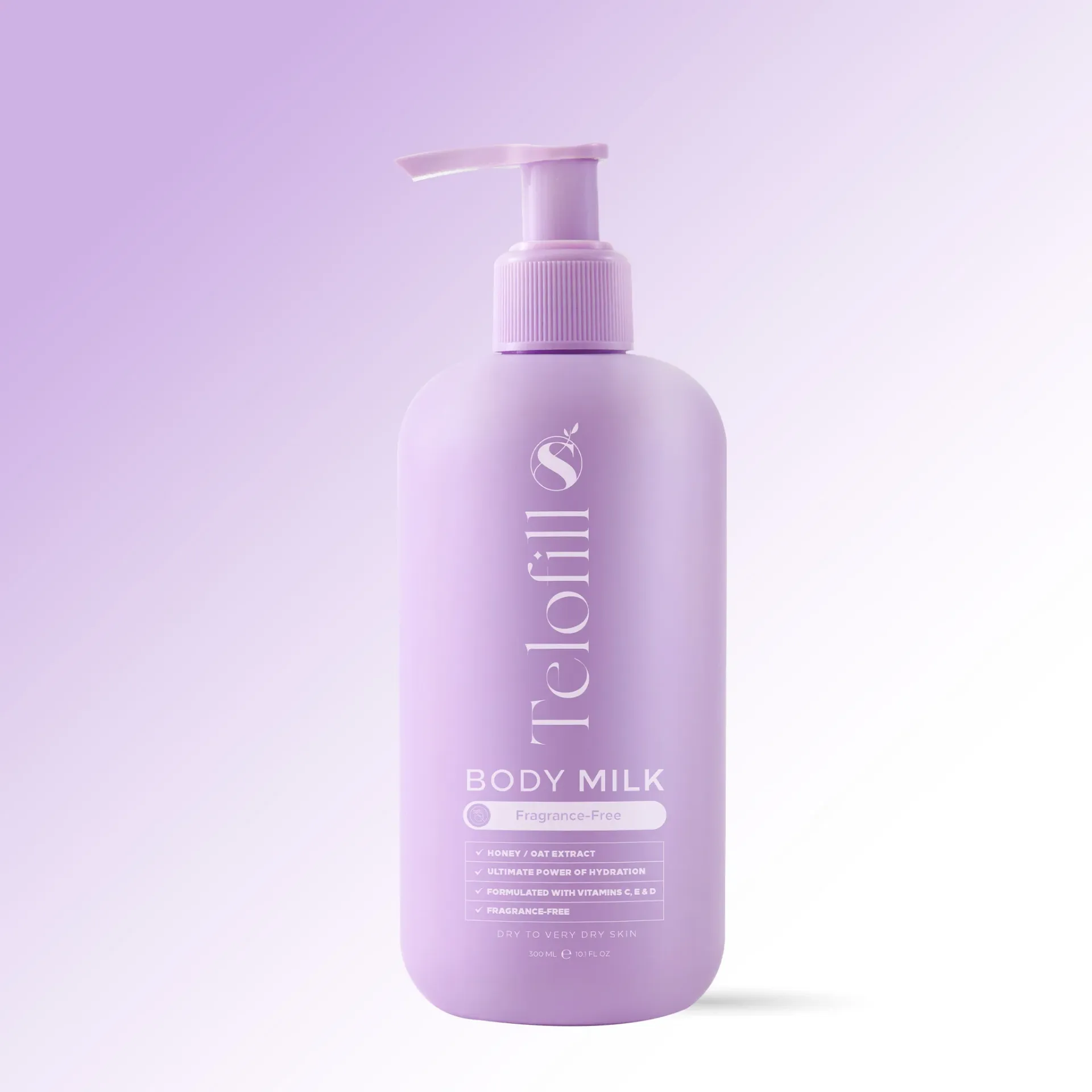 [telofill-lotion-free300] Telofill Body Milk Fragrance Free 300 ML