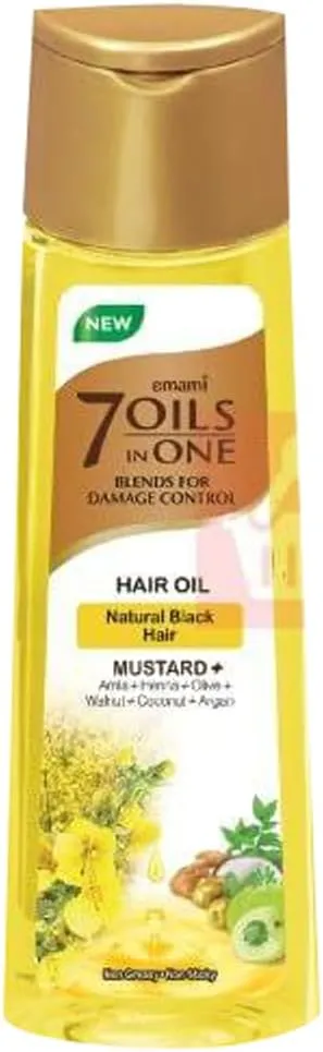 Emami 7 Oils in 1 Mustard Plus Hair Oil