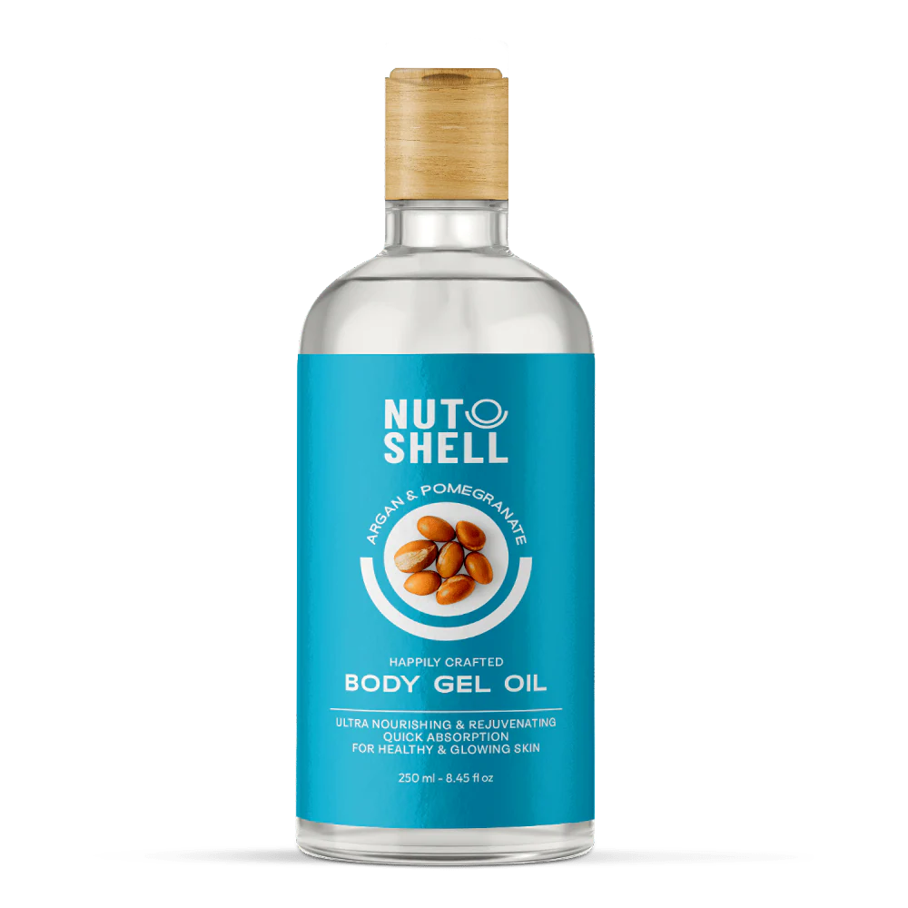 [nutshel-oil-argan250] Nutshell Body Gel Oil Argan & Pomegranate 250 ML