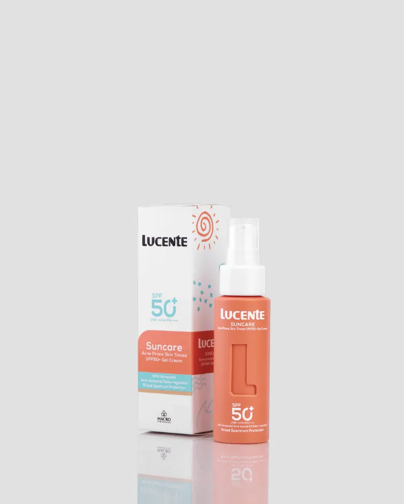 [lucente-sunscreen-acnepronetinted50] Lucente Suncare Acne Prone Skin Tinted SPF 50+(50 ML)