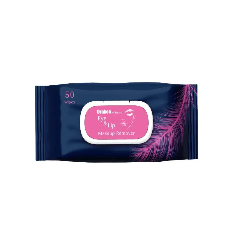 [drakon-cleans-wipes50] دراكون مناديل لتبييض العيون والشفاه ومزيل المكياج