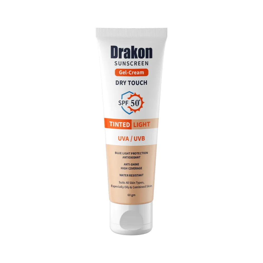 [drakon-sunscreen-light60] دراكون كريم الاساس الملون الواقي من الشمس (لون فاتح) 60 جم
