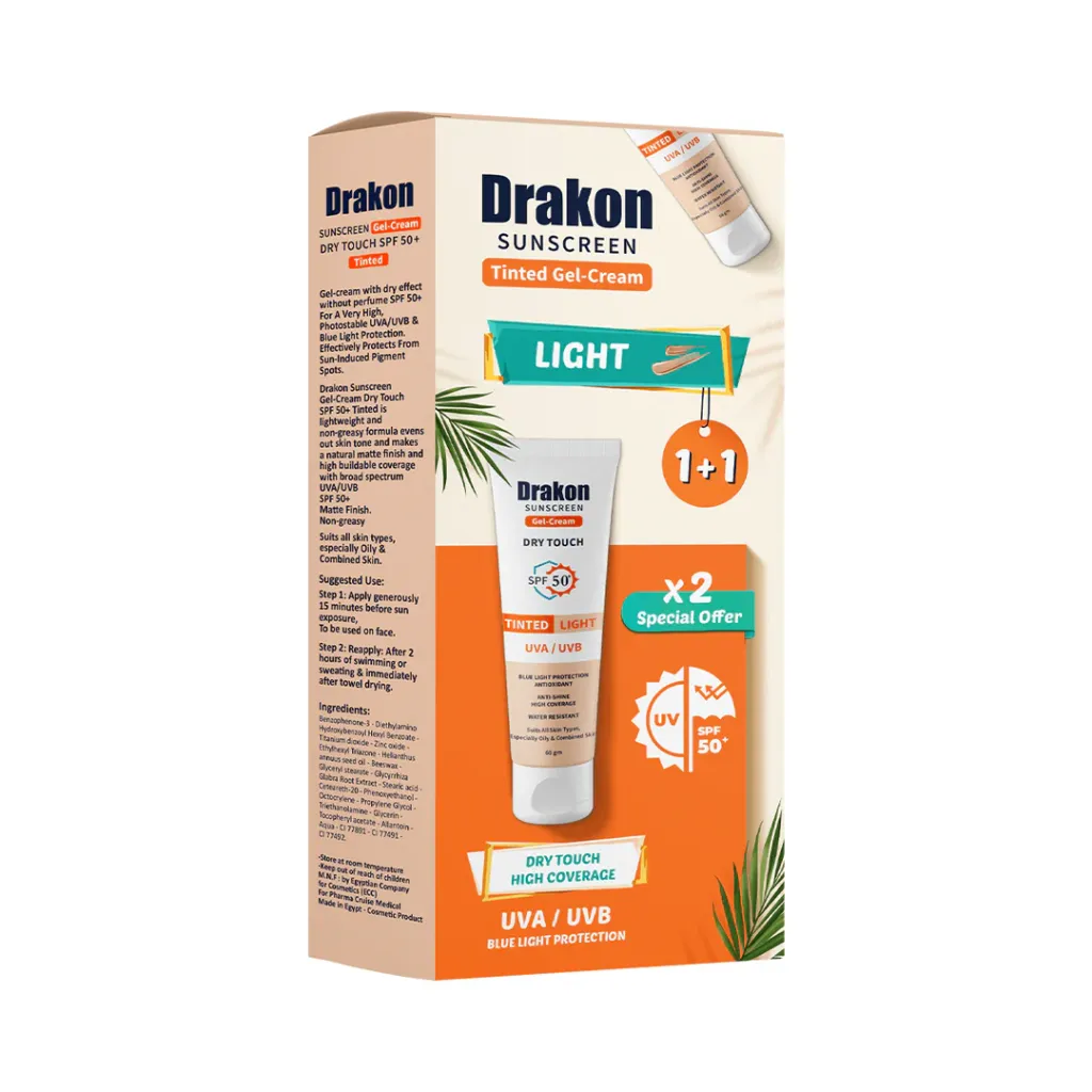 [drakon-sunscreen-light1+1] Drakon Tinted sunscreen Foundation (Light shade) promo