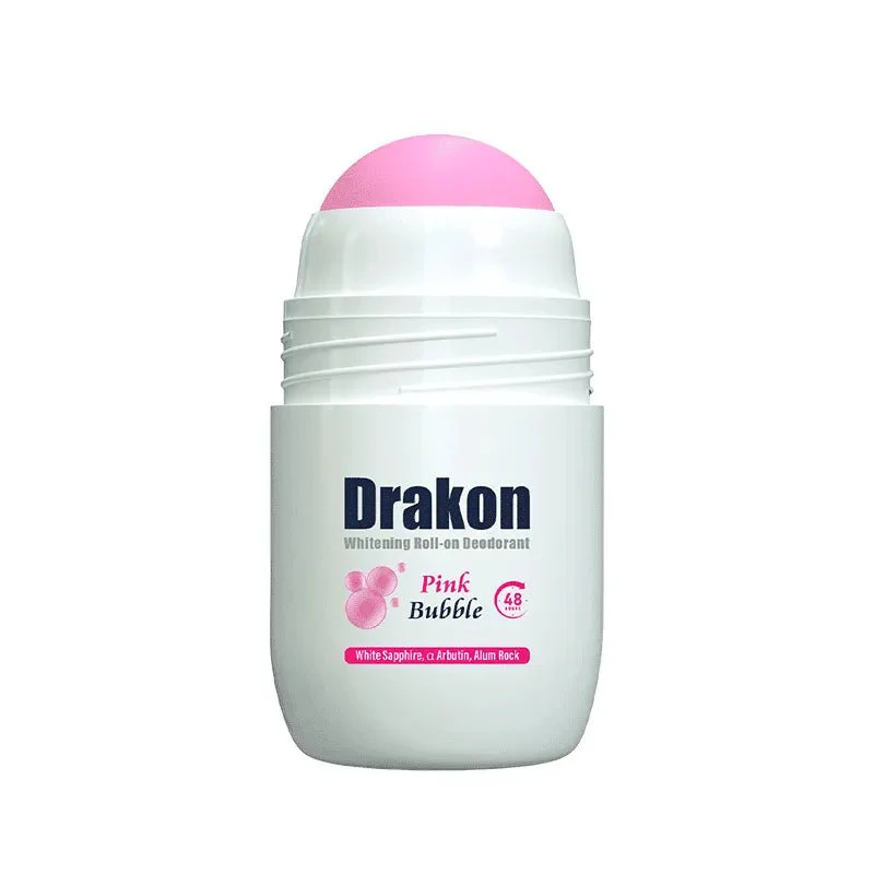 [drakon-roll-bubble50] دراكون مزيل عرق مبيّض فقاعات وردية 50 مل