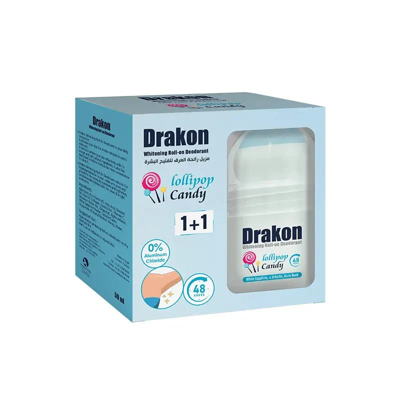 [drakon-roll-lollipop1+1] دراكون مزيل عرق مبيّض حلوى مصاصة (1+1 مجاناً)