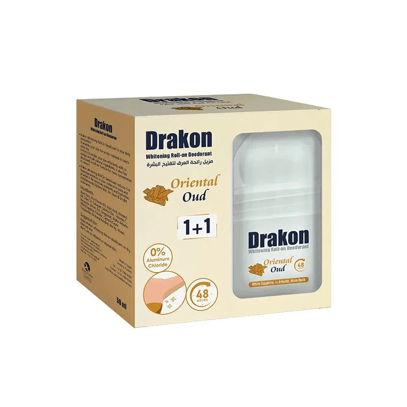 Drakon Whitening Roll-on Deodorant Oriental Oud 50 (1+1 Free)