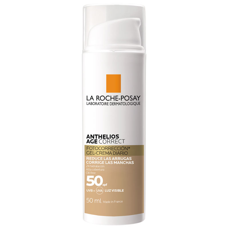 [laroch-sunscreen-agecorrecttinted50] لاروش بوزيه ايج كوريكت واقي شمس ملون مقاوم لعلامات تقدم سن بعامل حماية +50* (50 مل)