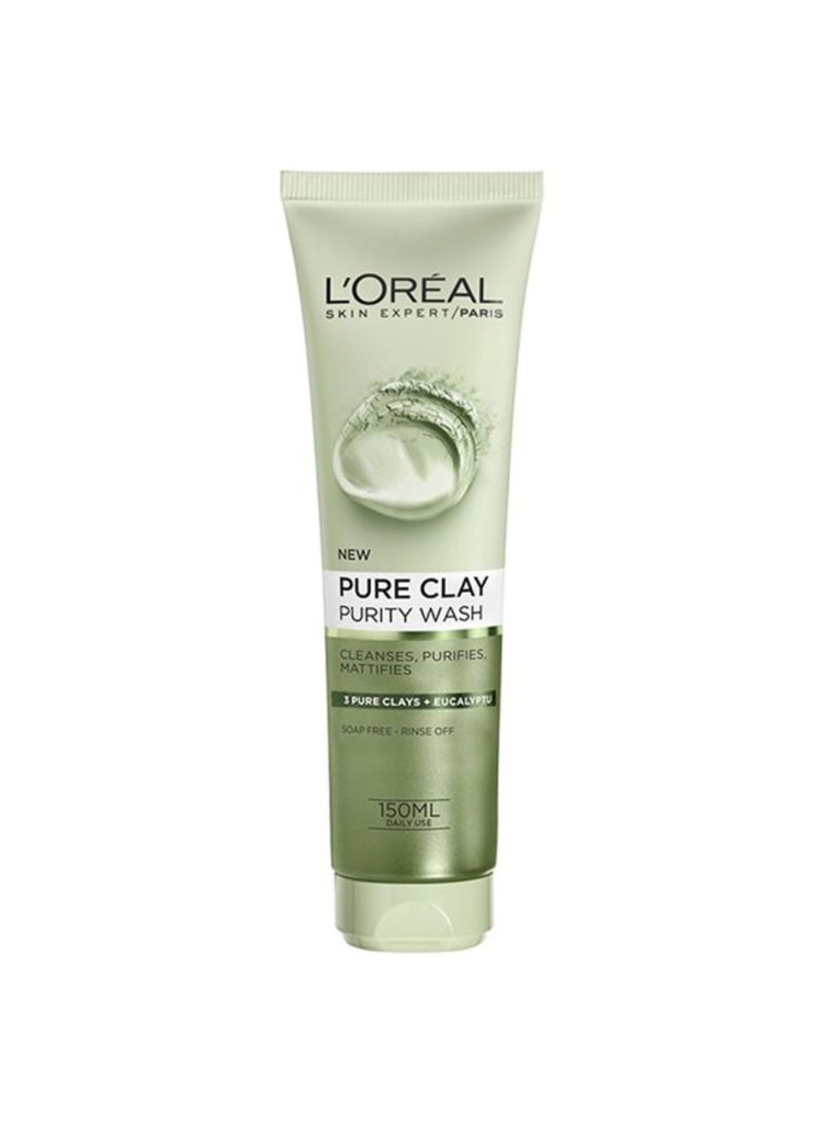 [loreal-cleans-purifyiing150] L'Oreal Paris Pure Clay Purifying Gel Wash 150 ML