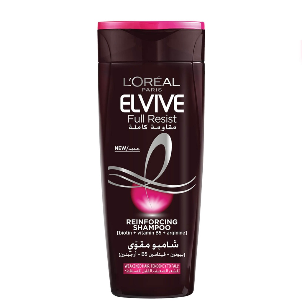 [loreal-sh-resist400] لوريال باريس إلفيف شامبو فول ريزيست (400 مل)