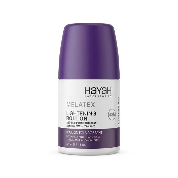 [hayah-roll-lavender60] حياة ميلاتكس رول أون لتفتيح البشرة برائحة اللافندر 60 مل