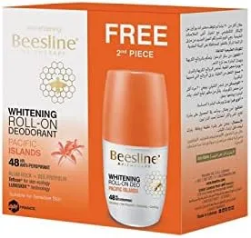 Beesline Whitening Roll-On 48h Super Dry Pacific Islands  50 ML 1+1 Promo Pack