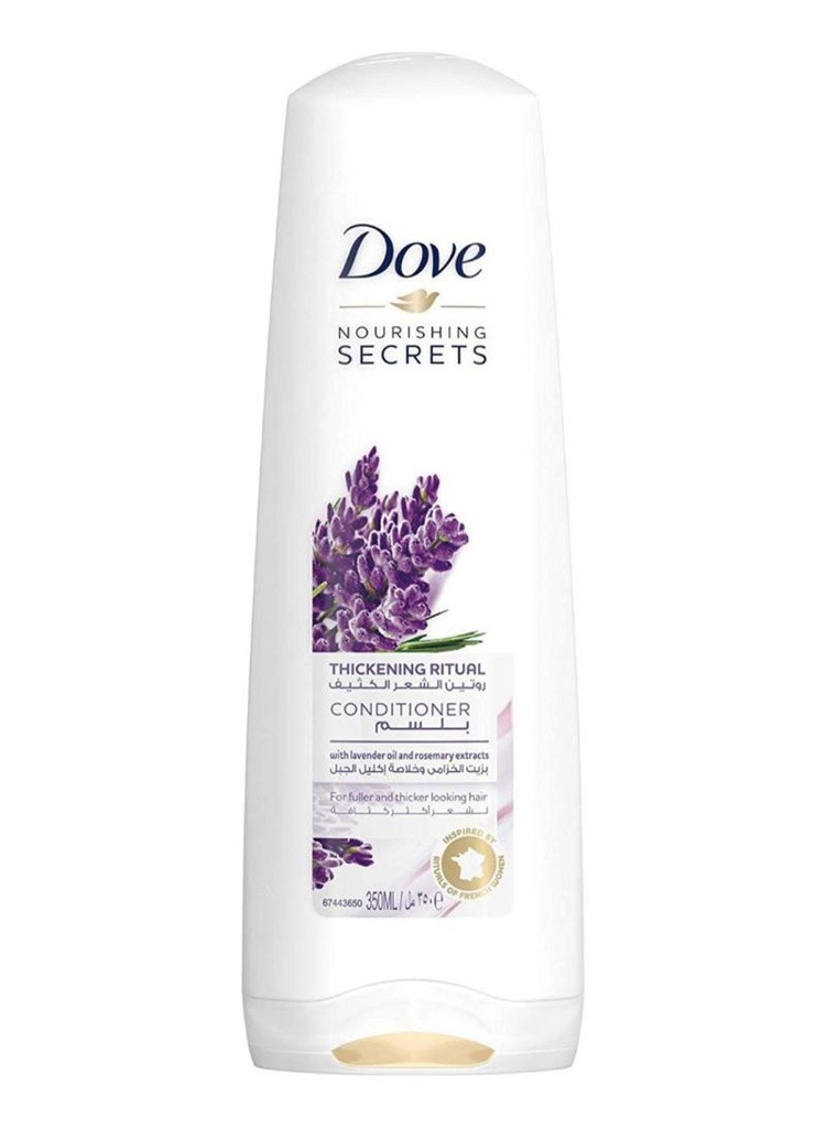 [dove-cond-ritual350] دوف بلسم المكثف بزيت اللافندر وخلاصة إكليل الجبل 350 مل