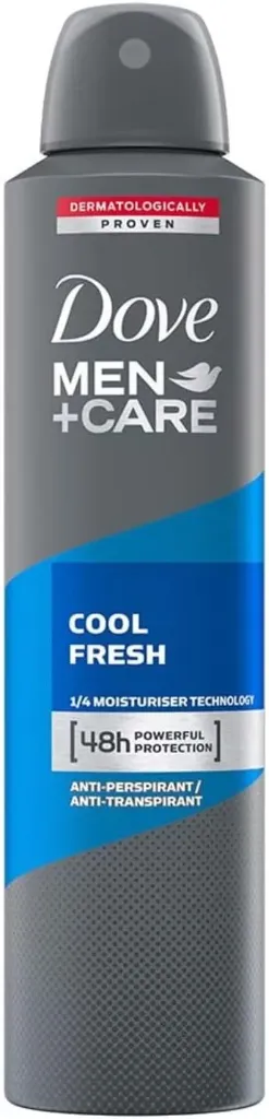 [dove-deodorant-cool250] دوف مزيل عرق مضاد للتعرق بخاخ للرجال +كير كول فريش 250 مل