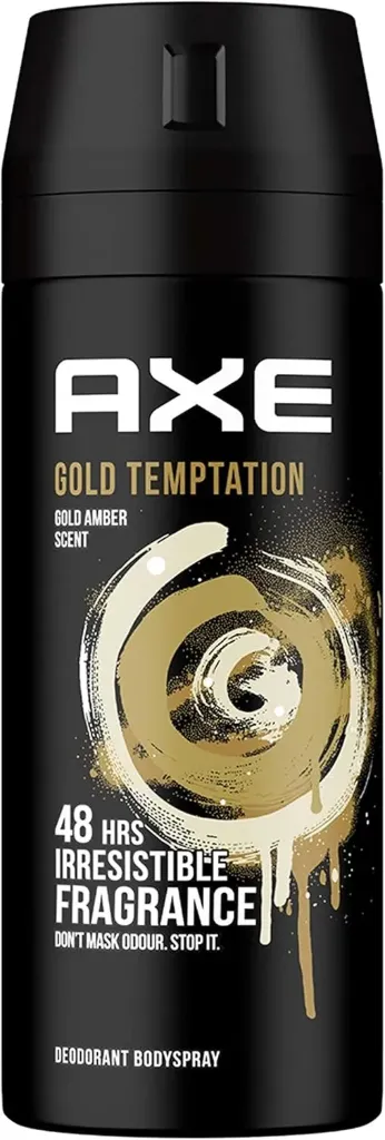 [axe-spray-gold150] أكس بخاخ الجسم للرجال جولد تمبتيشن 150 مل