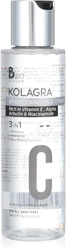 [kolagra-toner-brightening200] كولاجرا تونر لتفتيح البشرة بفيتامين سي 200 مل