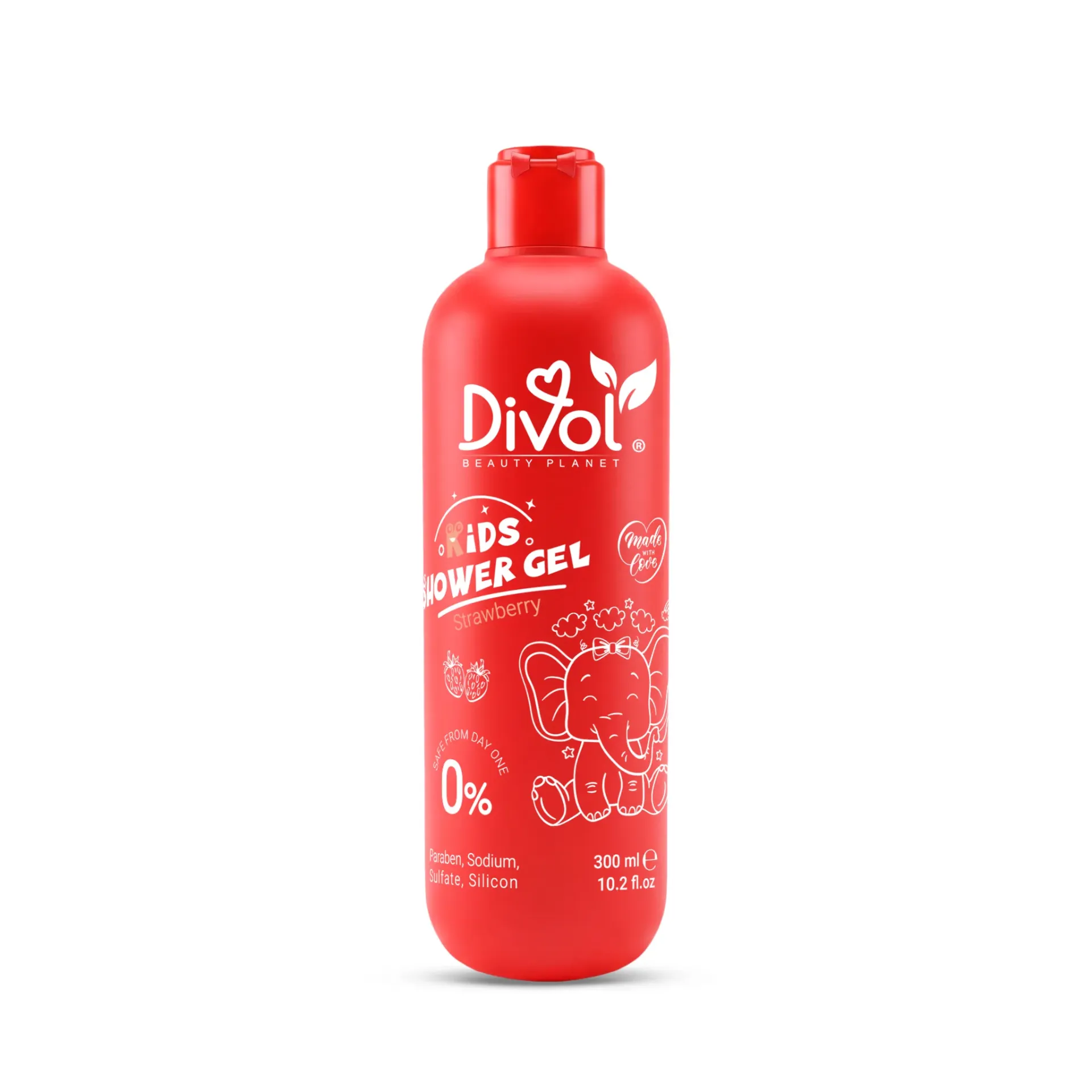 [divol-shower-strwaberry300] ديفول جل استحمام للأطفال بنكهة الفراولة 300 مل