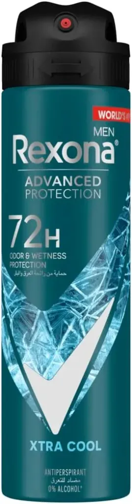 [rexona-spray-xtra150] ريكسونا للرجال حماية متطورة +72 ساعة بخاخ مضاد للتعرق شفاف برائحة منعشة للغاية 150 مل