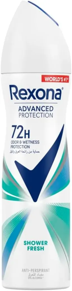 Rexona Women Advanced Protection 72H+ Clear Antiperspirant Spray Shower Fresh 150 ML