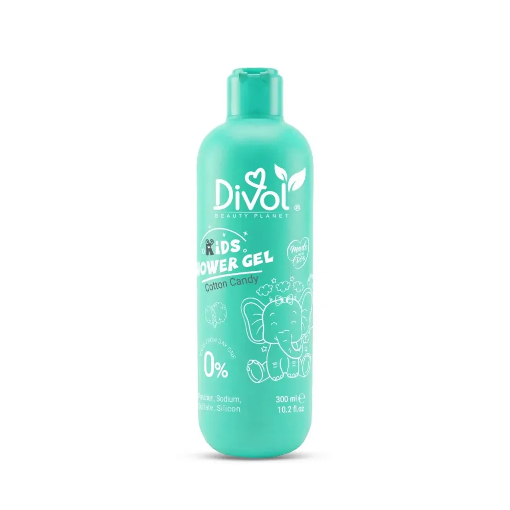 [divol-shower-cotton300] ديفول جل استحمام للأطفال بنكهة حلوي القطن 300 مل
