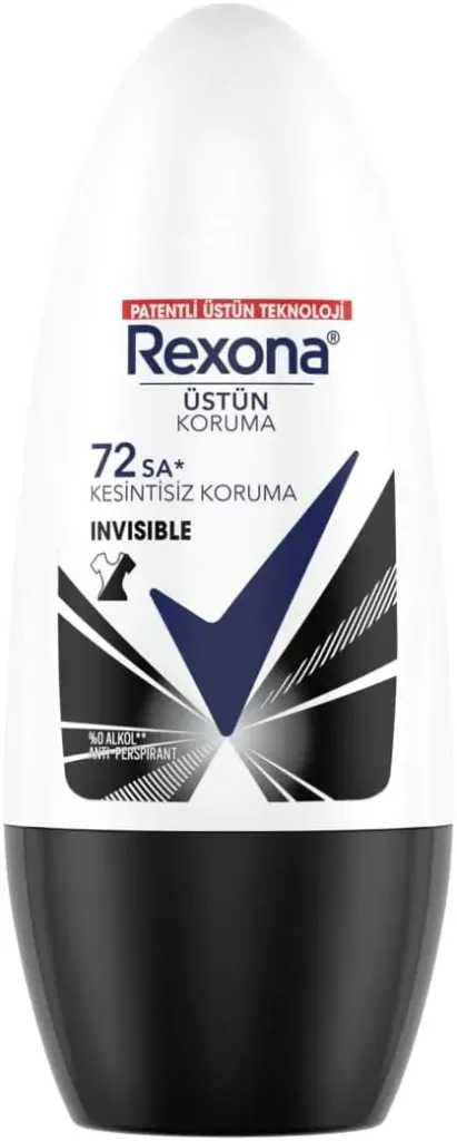 [rexona-roll-invisible50] ريكسونا للنساء حماية متطورة +72 ساعة رول أون مضاد للتعرق شفاف مخفي 50 مل