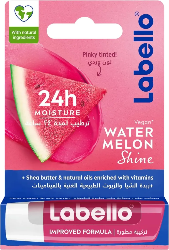 [nivea-lip-watermelon5] نيڤيا لابيلو مرطب شفاه بنكهة البطيخ اللامع 4.8 جم
