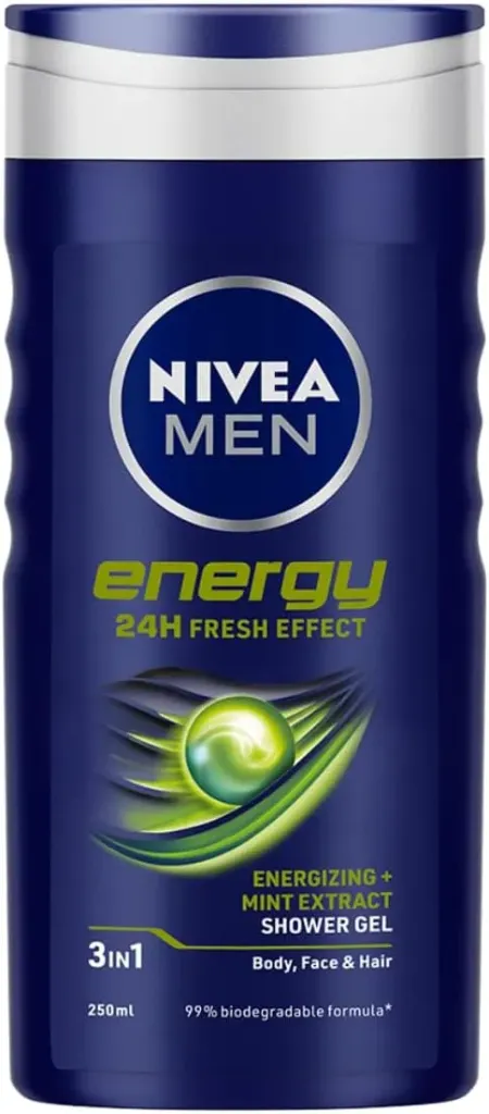 [nivea-shower-energy250] Nivea Men Shower Gel Energy 24h Fresh 250 ML
