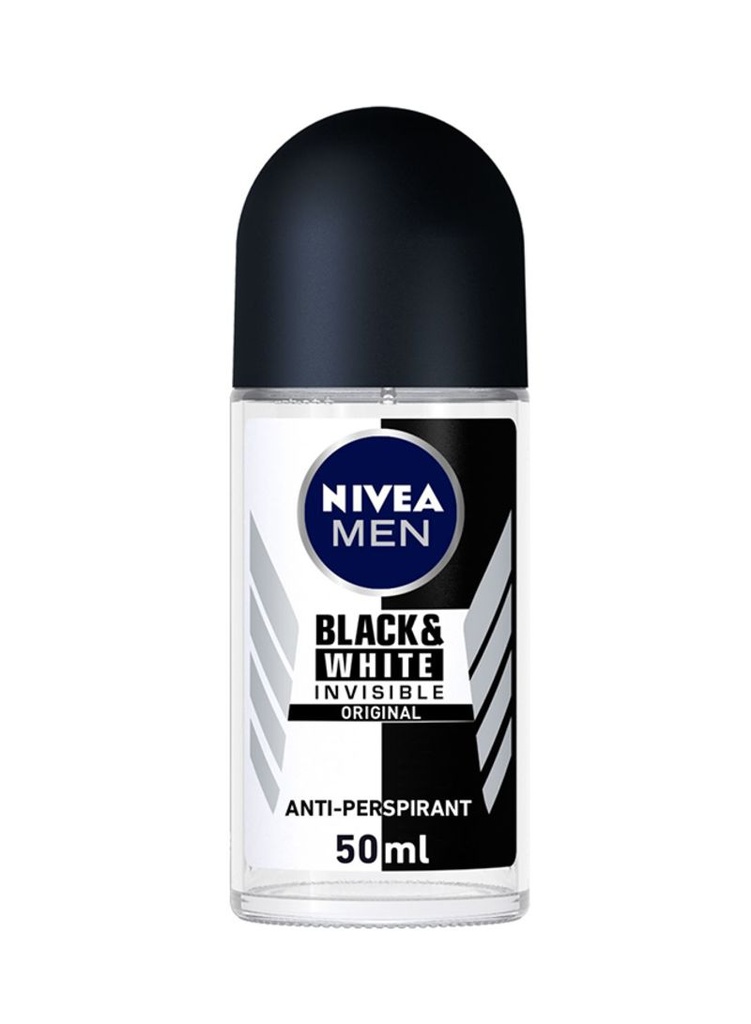 [nivea-roll-invisible50] نيڤيا مضاد التعرق للرجال بلاك آند وايت غير مرئي 50 مل