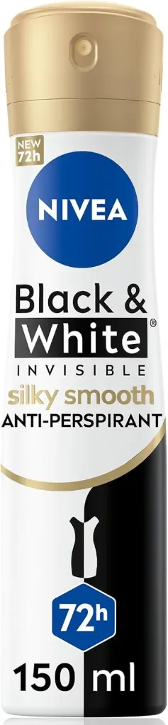 [nivea-spray-silky150] Nivea Women Black & White Invisible Silky Smooth Antiperspirant Spray 150 ML