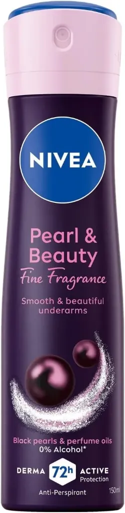 [nivea-spray-blackpearl150] Nivea Women Antiperspirant Spray Pearl & Beauty Black 150 ML