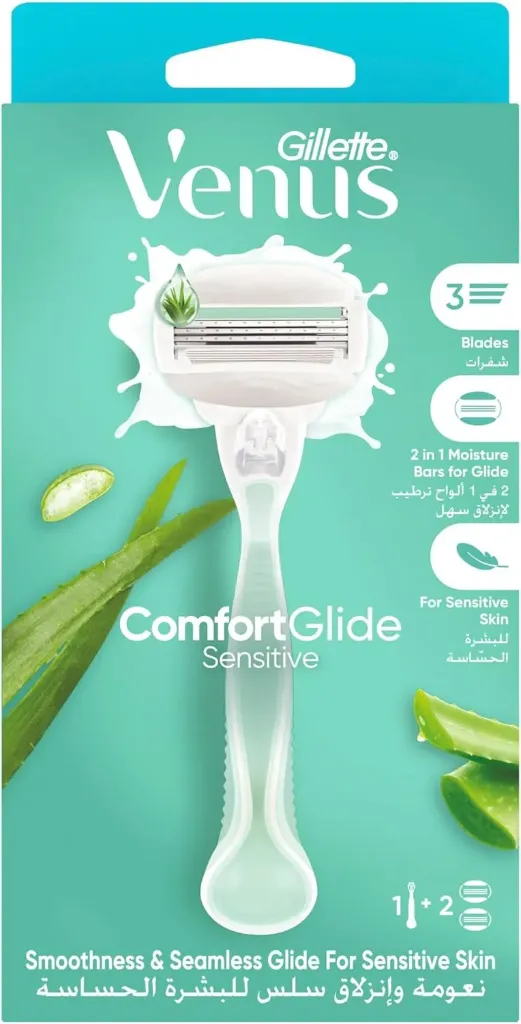 [gillette-razor-sensitive2] Gillette Venus Comfort Glide Breeze Razor + 2 Heads Sensitive Skin