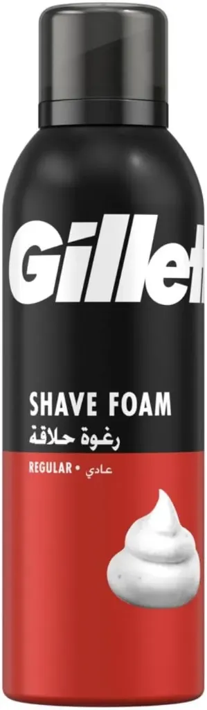 [gillette-shave-foam200]  جيليت رغوة حلاقة العادية 200 مل