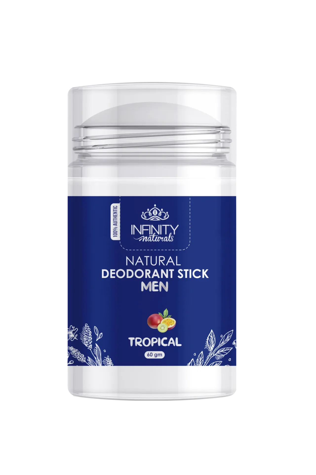 Infinity Naturals Deodorant Stick Tropical for Men 60 ML