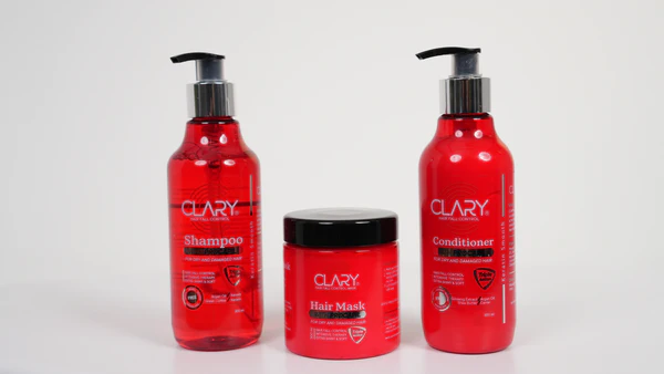 [clary-routine-hair]  كلاري روتين العناية بالشعر المتكامل - شامبو + بلسم + ماسك