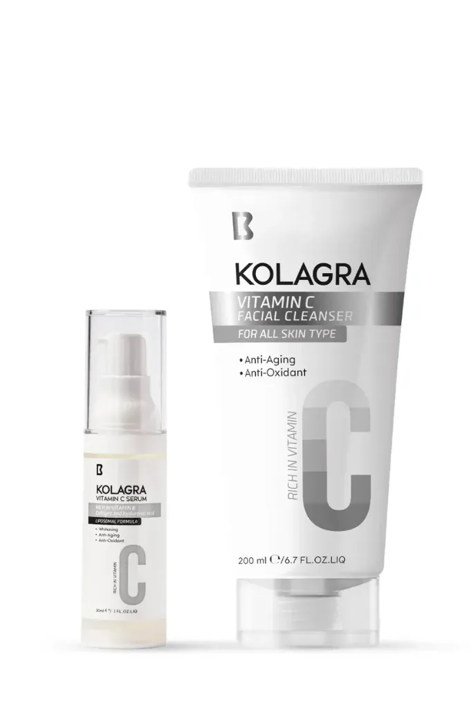 [kolagra-routine-wash] Kolagra Bundle Vitamin C Serum & Facial Wash