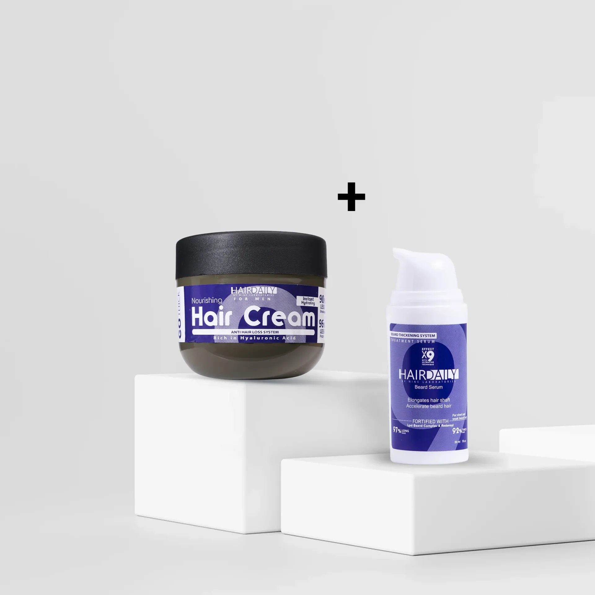 Hair Daily A daily routine for thickening the beard and moisturizing the hair for men