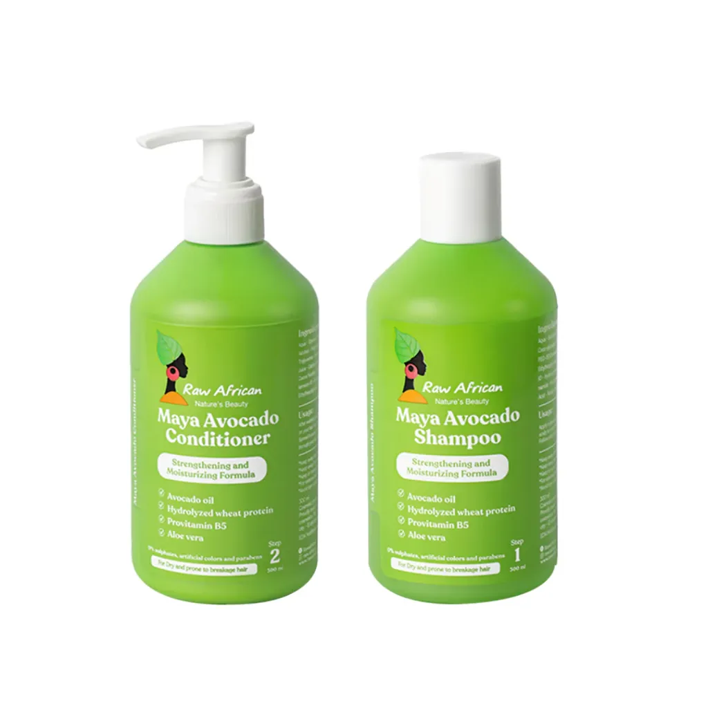 Raw African Avocado shampoo and conditioner