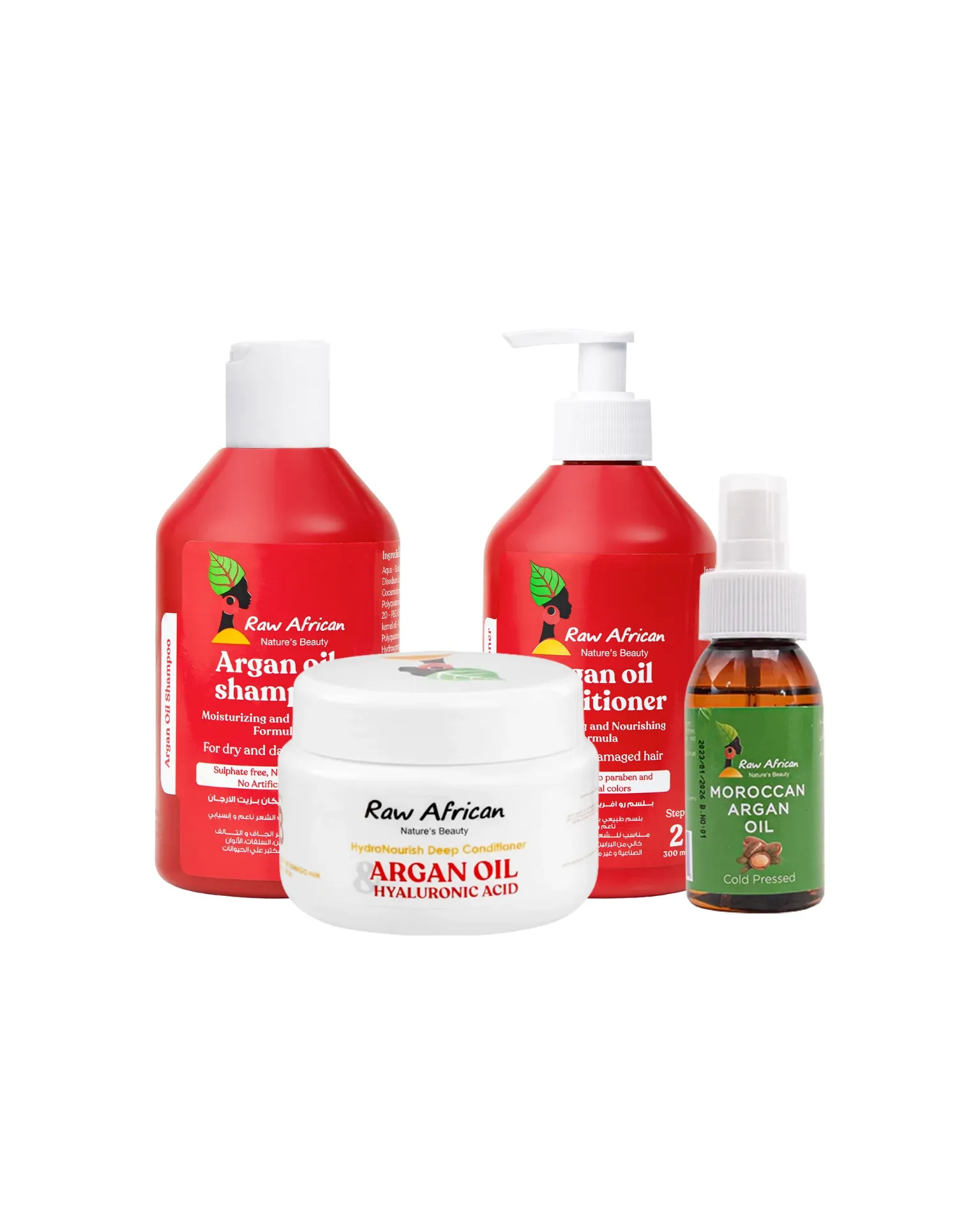 [african-routine-arganset] Raw African Argan Ultimate Hair Routine
