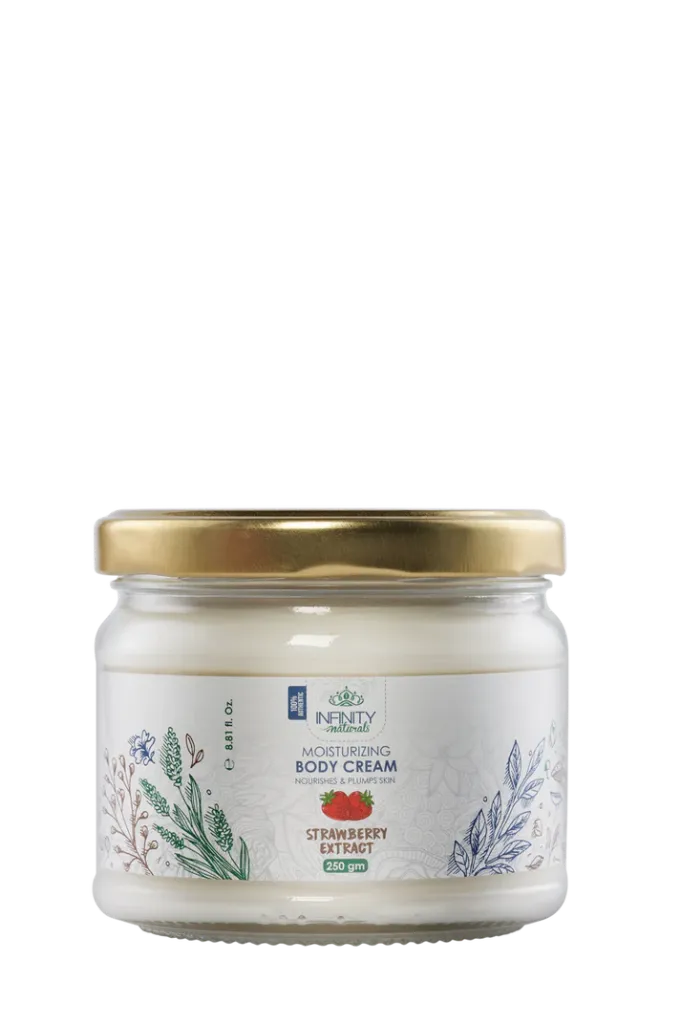 [Infinity-cream-strawberry250] Infinity Moisturizing Body Cream Strawberry Extract  250 gm