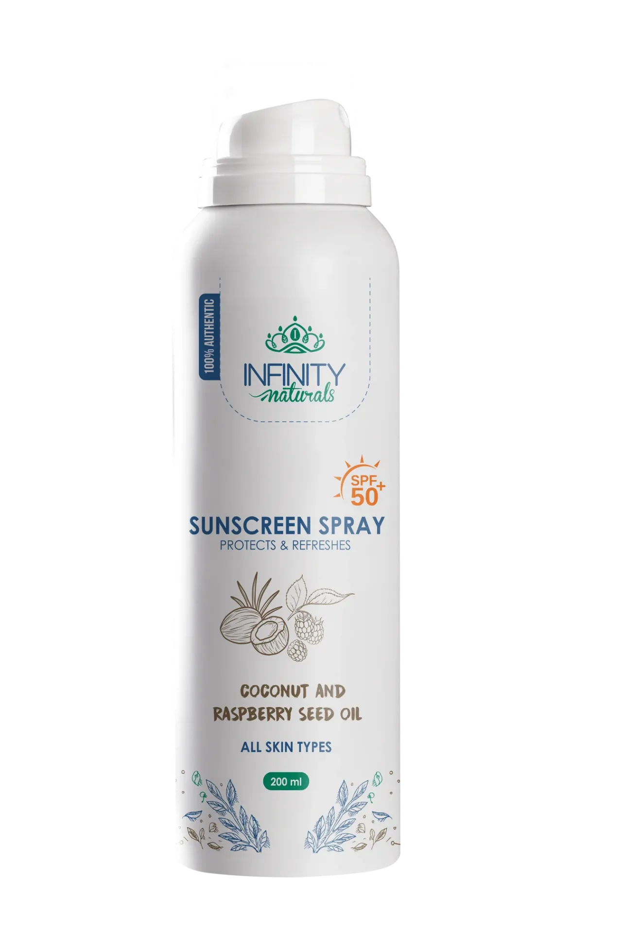 [Infinity-Sunscreen-spray200] انفينيتي واقي للشمس بعامل حماية +50 بخاخ 200 مل
