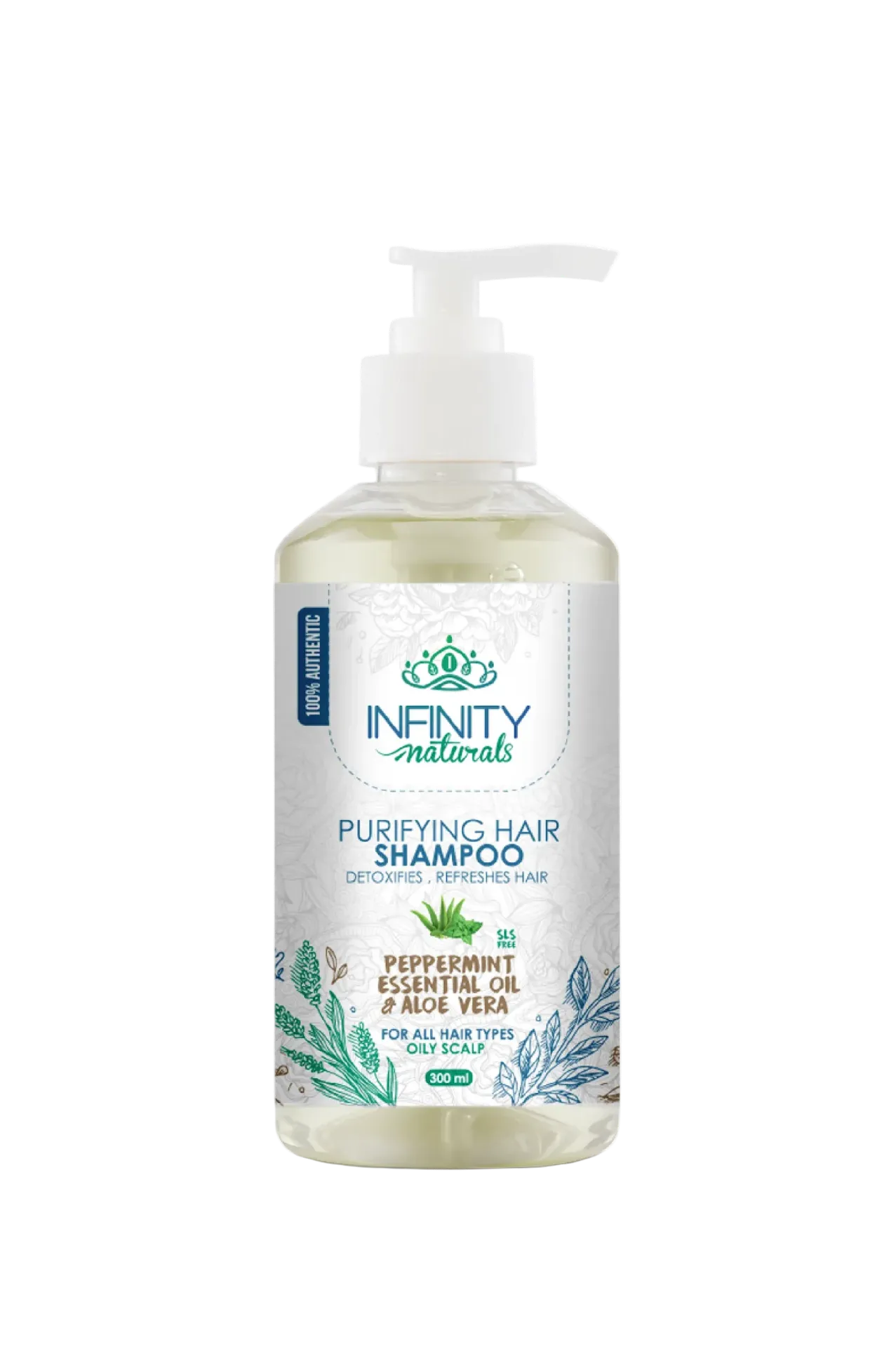 [Infinity-sh-aloevera300] انفنيتي شامبو شعر النعناع المنعش و خلاصة الصبار 300 مل