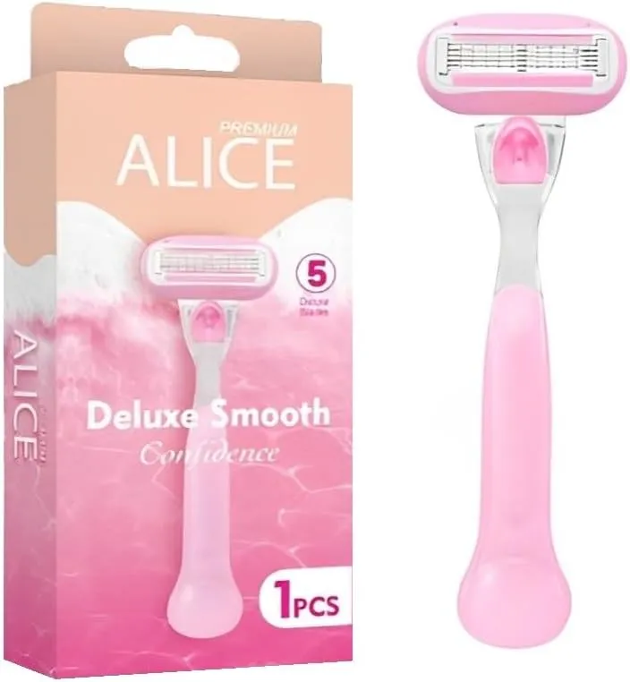 [alice-razor-delouxe5] اليس بريميوم شفرات حلاقة للنساء برأس محوري 1 قطعة